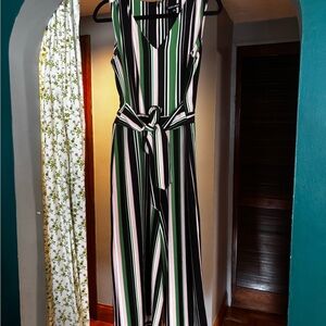 Roz & Ali Multicolor Striped Jumpsuit